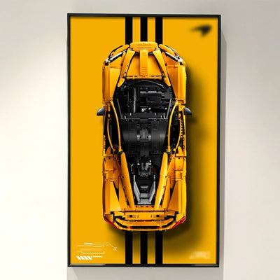 Cadre mural premium pour LEGO® Technic Super Cars
