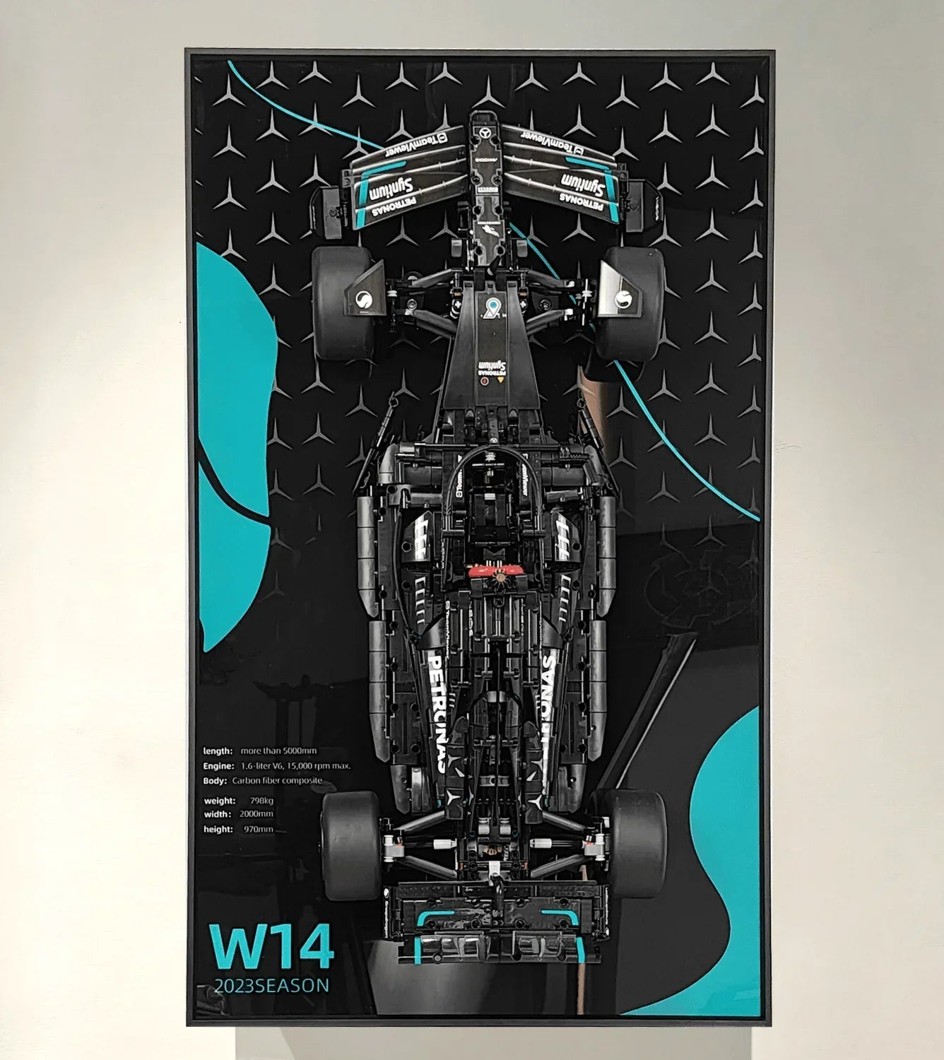 Cadre mural pour LEGO® Technic Mercedes-AMG F1 W14 E Performance (42171)