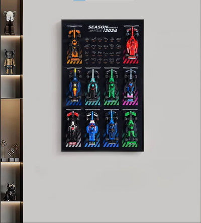 Cadre mural premium pour LEGO® Speed Champions – Collection Complète
