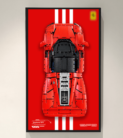 Cadre mural premium pour LEGO® Technic Super Cars