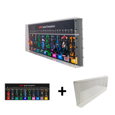 Cadre mural pour LEGO® Speed Champions F1 – Collection complète (ligne horizontale)