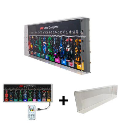 Cadre mural pour LEGO® Speed Champions F1 – Collection complète (ligne horizontale)