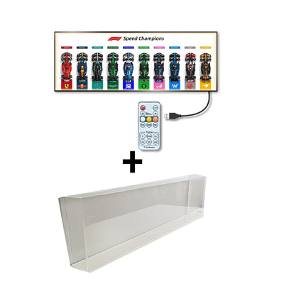 Cadre mural pour LEGO® Speed Champions F1 – Collection complète (ligne horizontale)